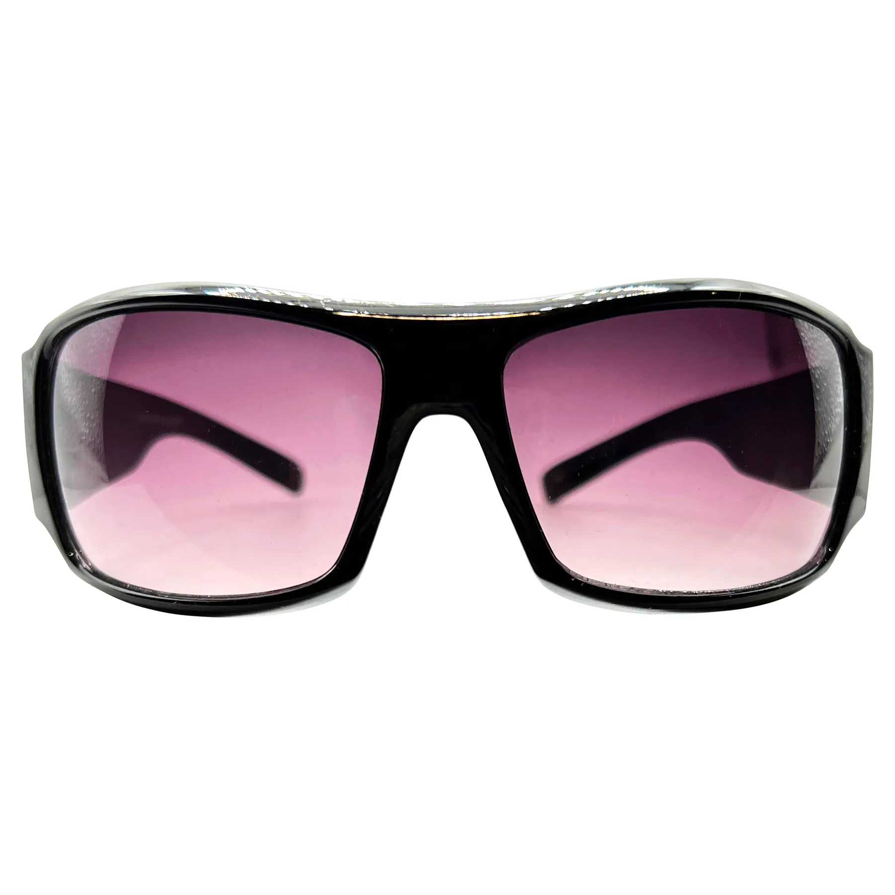 TATTED Sporty Y2K Tattoo Art Sunglasses: Black/Smoke Flame Skull sold by Giant Vintage product image thumbnail 2