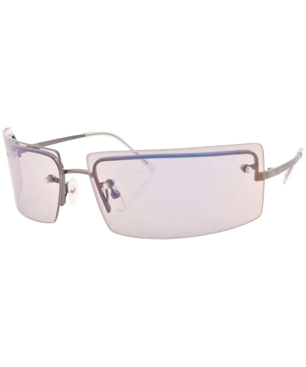 LE VRAI Gun/Flash Rimless Sunglasses sold by Giant Vintage product image thumbnail 2