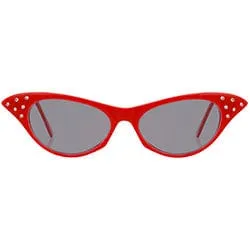 DEBEVIC'S Red/SD Cat-Eye Sunglasses sold by Giant Vintage