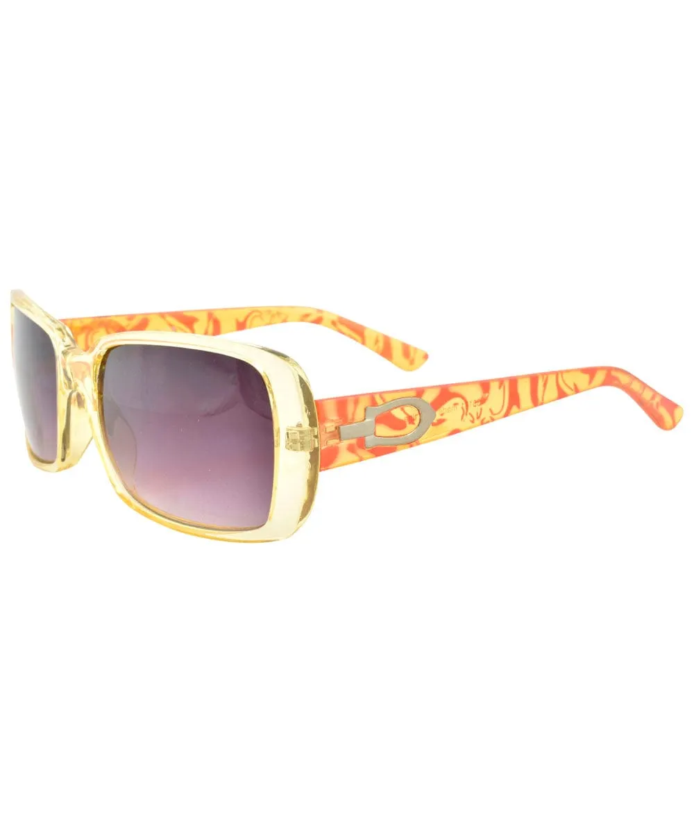 MIRANDA Yellow Square Sunglasses sold by Giant Vintage product image thumbnail 3