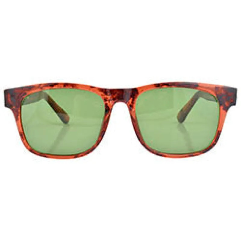 CHET Gloss Tortoise/Green Classic Sunglasses sold by Giant Vintage