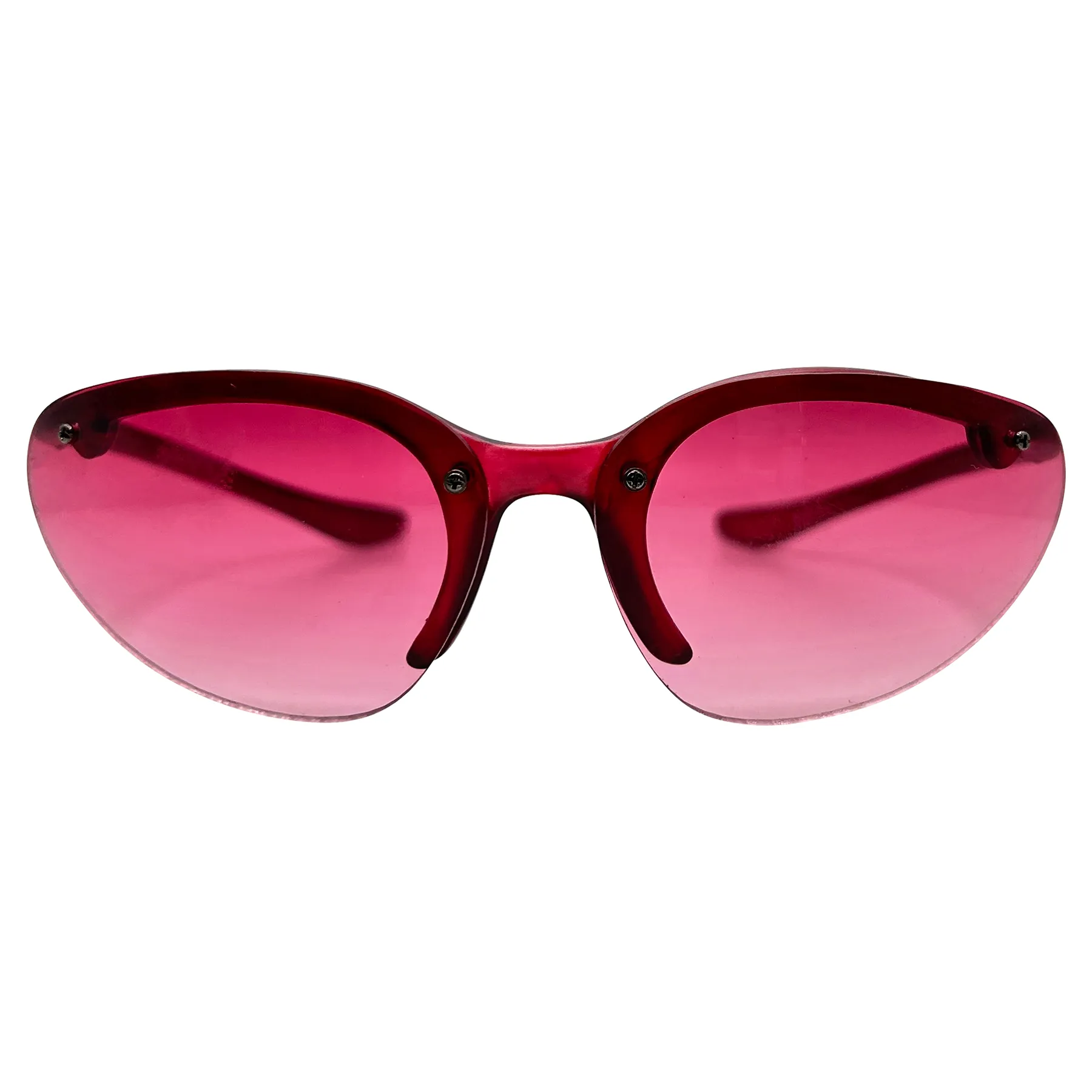 PEPPERS Fuchsia Rimless Sunglasses sold by Giant Vintage