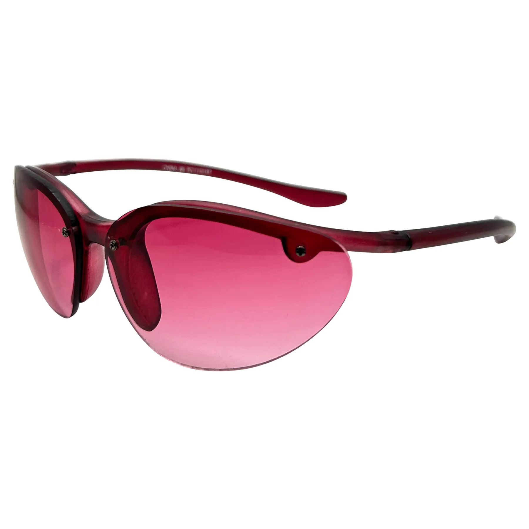 PEPPERS Fuchsia Rimless Sunglasses sold by Giant Vintage product image thumbnail 2