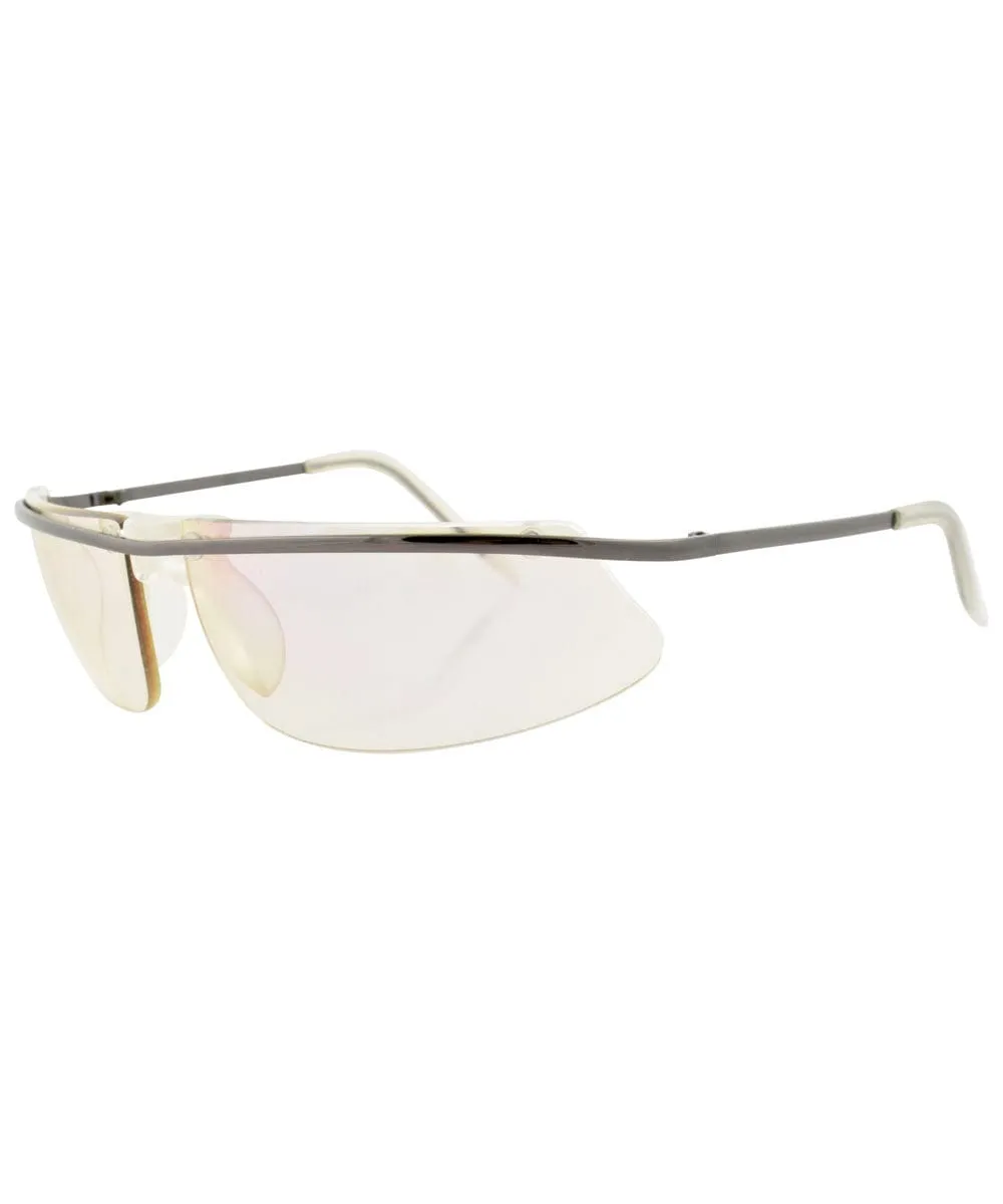 SUGARED Gun/Flash Rimless Sunglasses sold by Giant Vintage product image thumbnail 3