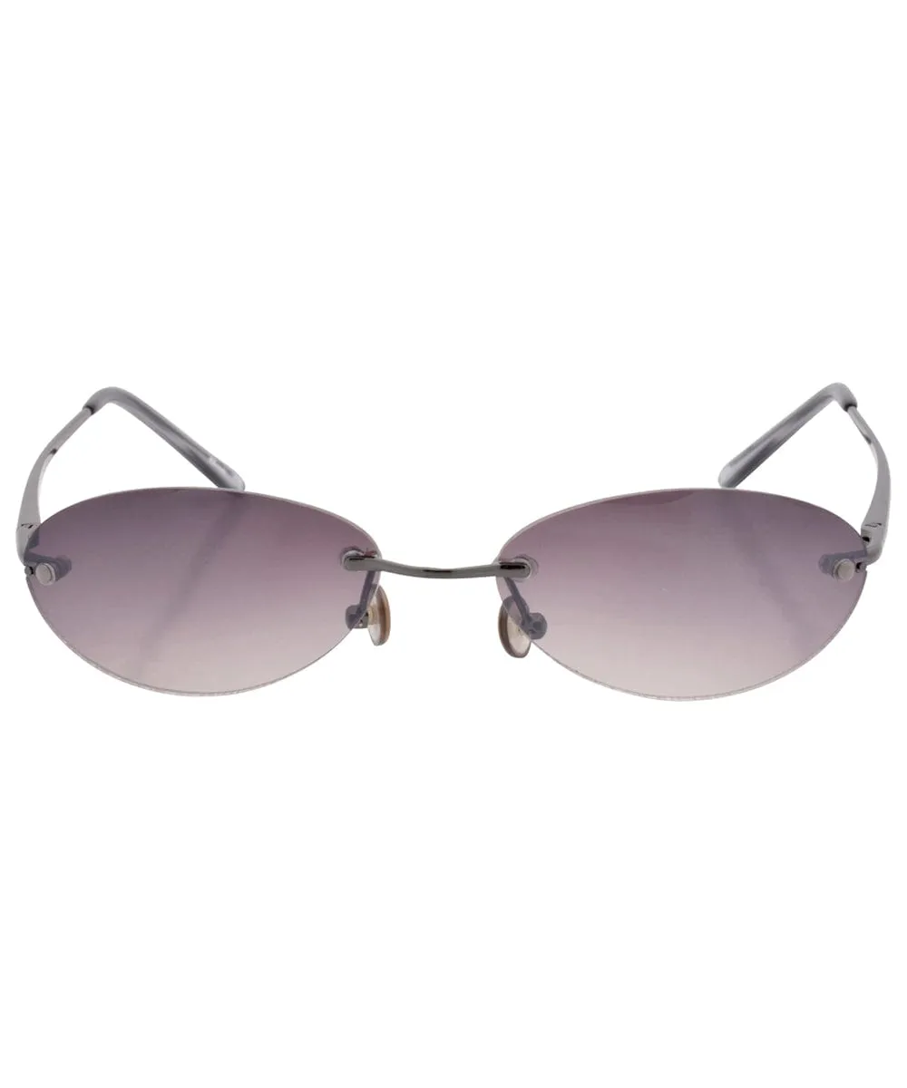 VELA Smoke Rimless Sunglasses sold by Giant Vintage product image thumbnail 3