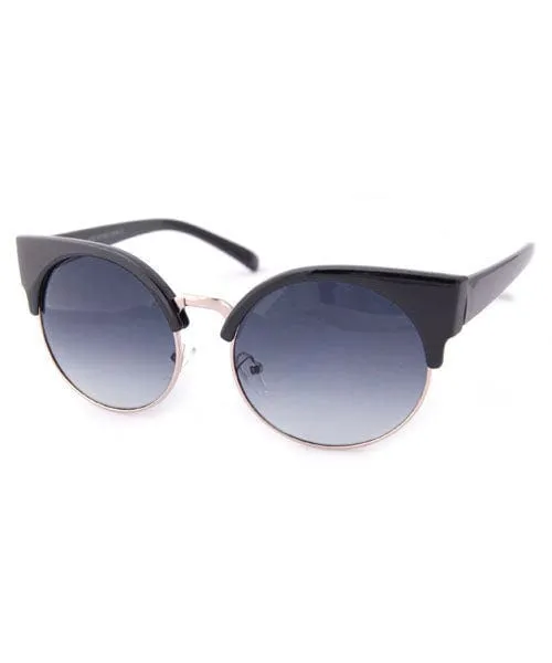 CHI-CHI Black Retro Sunglasses sold by Giant Vintage product image thumbnail 2