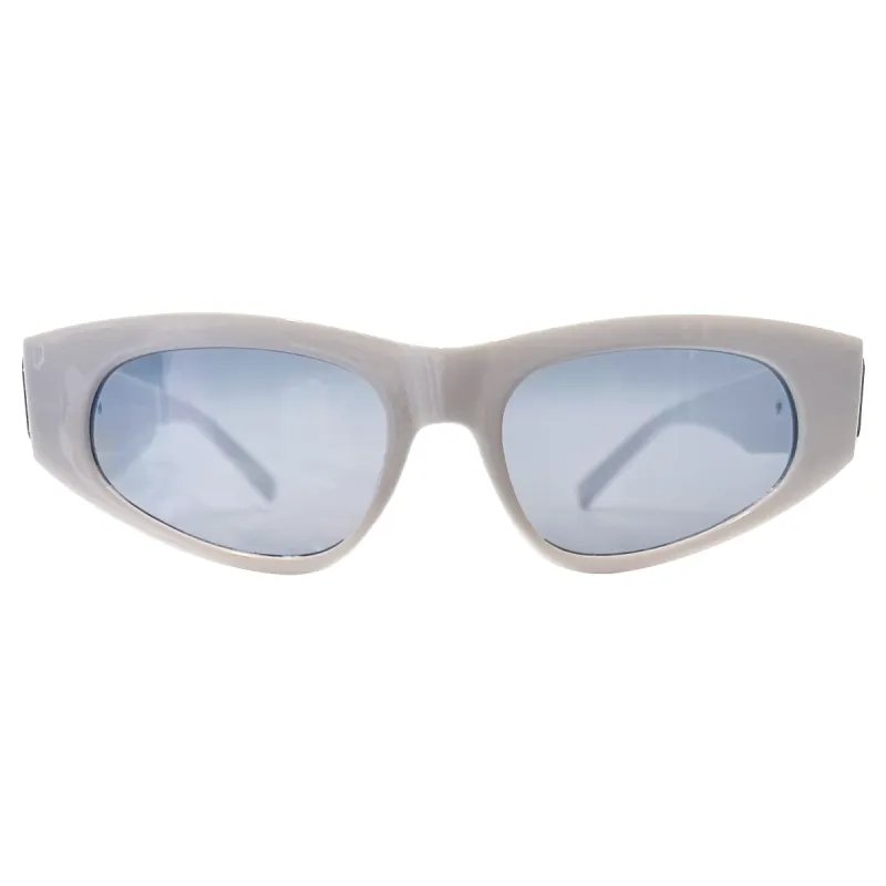 BOWLS White Cat-Eye Sunglasses sold by Giant Vintage