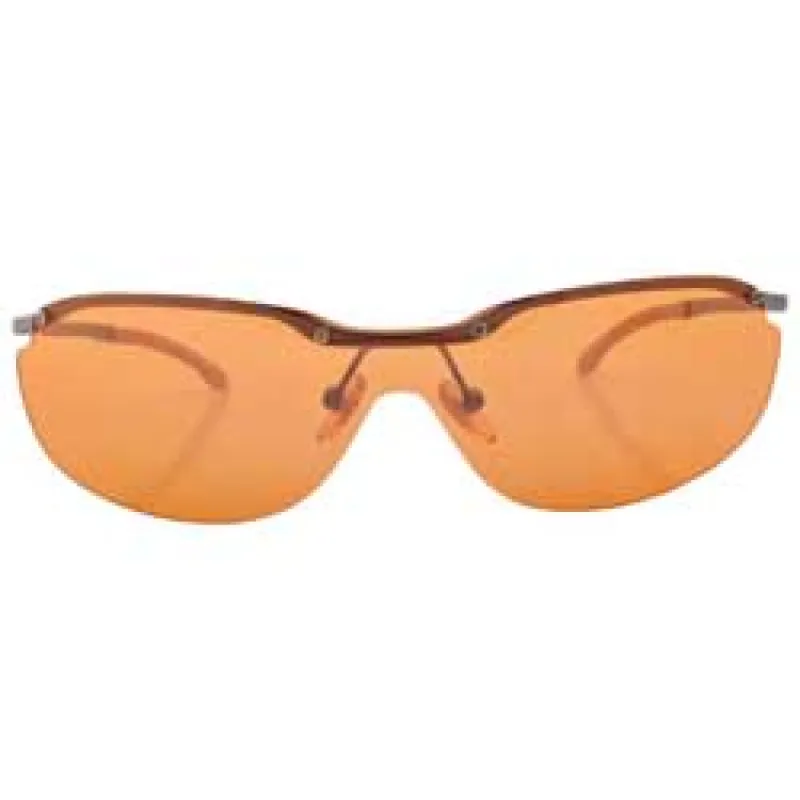 OXYGEN Orange Rimless Sunglasses sold by Giant Vintage
