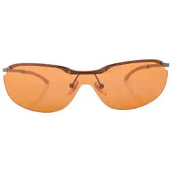 OXYGEN Orange Rimless Sunglasses sold by Giant Vintage