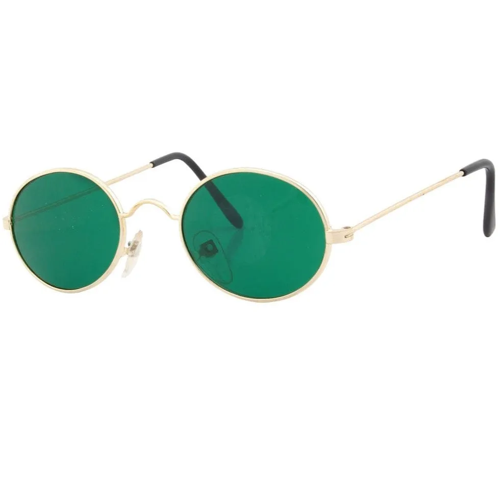 GOGS Green/Gold Oval Sunglasses sold by Giant Vintage product image thumbnail 2