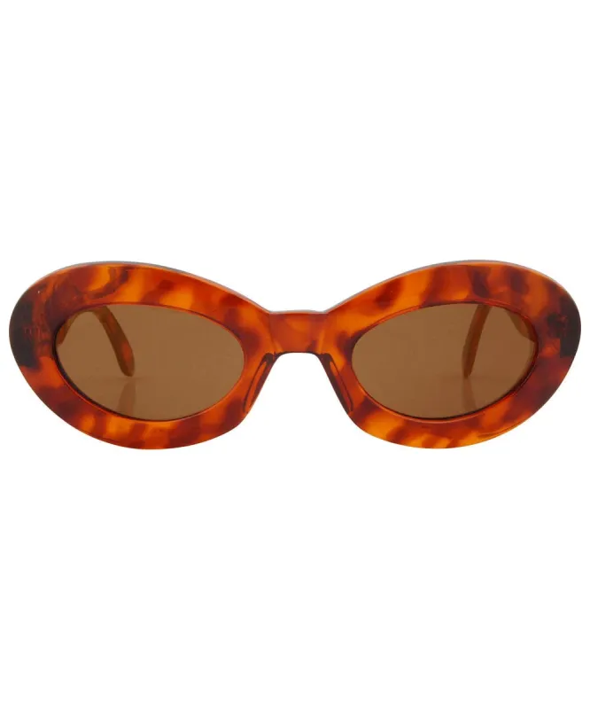 ZEUS Tortoise/Brown Cat-Eye Sunglasses sold by Giant Vintage