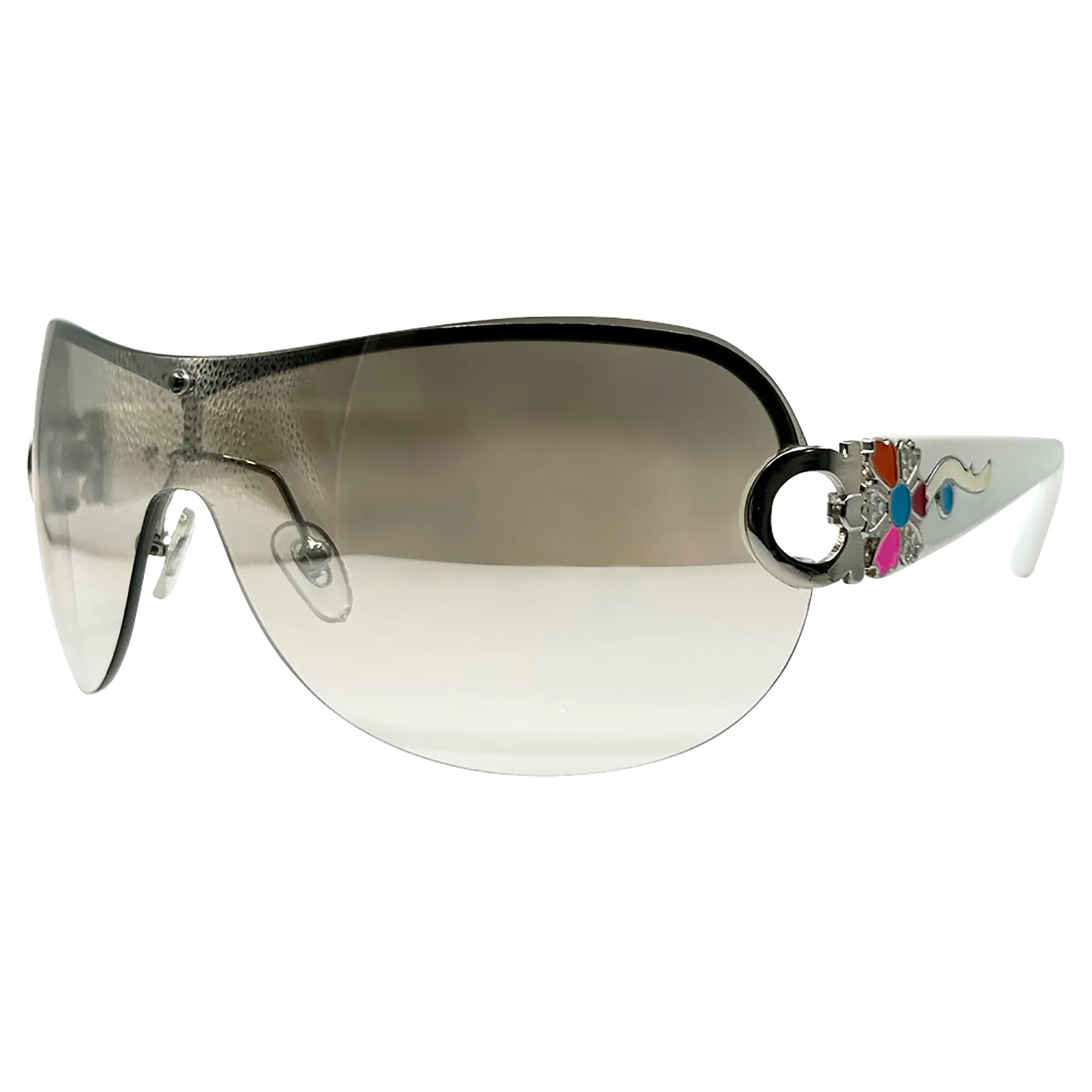 YSABEL Rimless Shield Sunglasses sold by Giant Vintage product image thumbnail 5