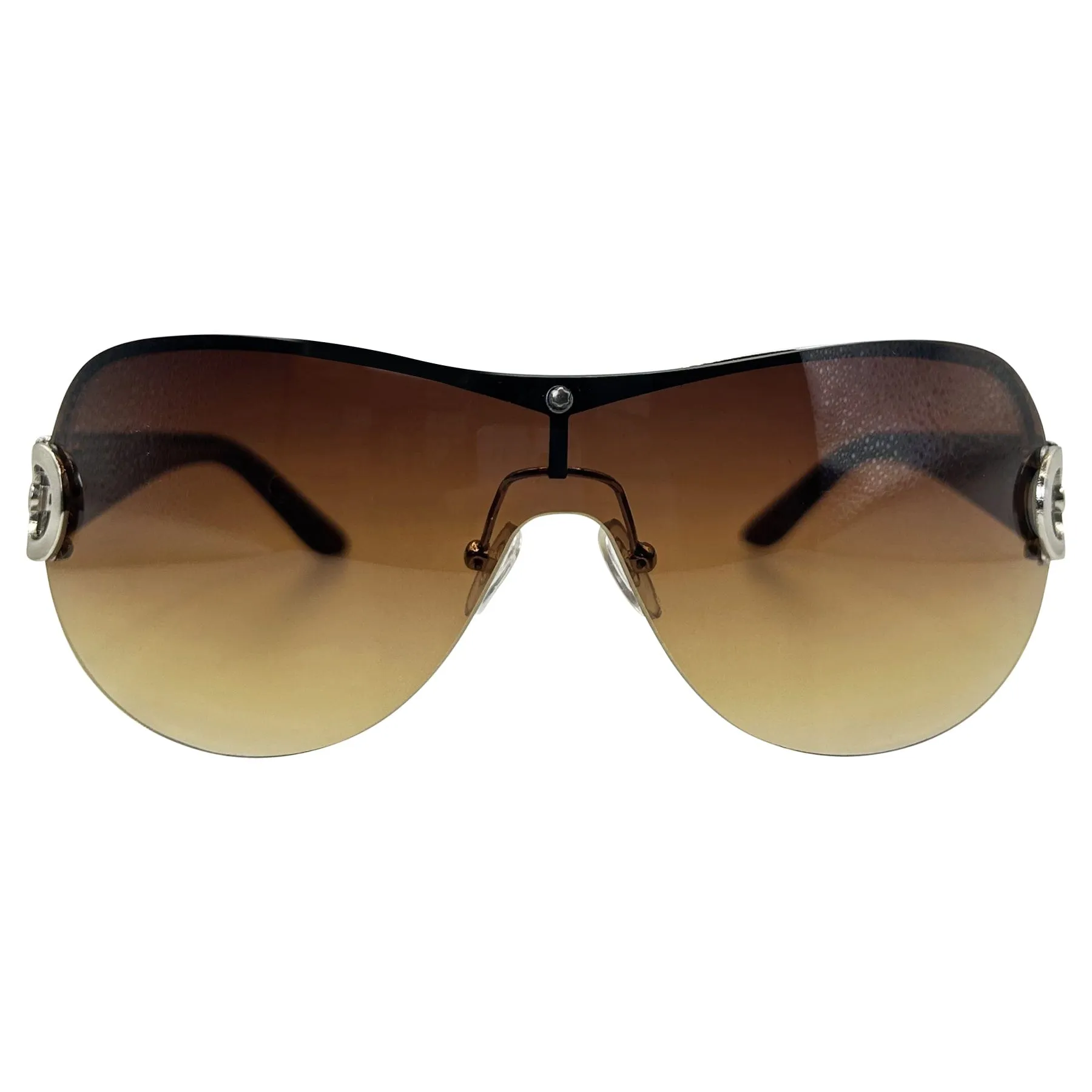 YSABEL Rimless Shield Sunglasses sold by Giant Vintage product image thumbnail 4