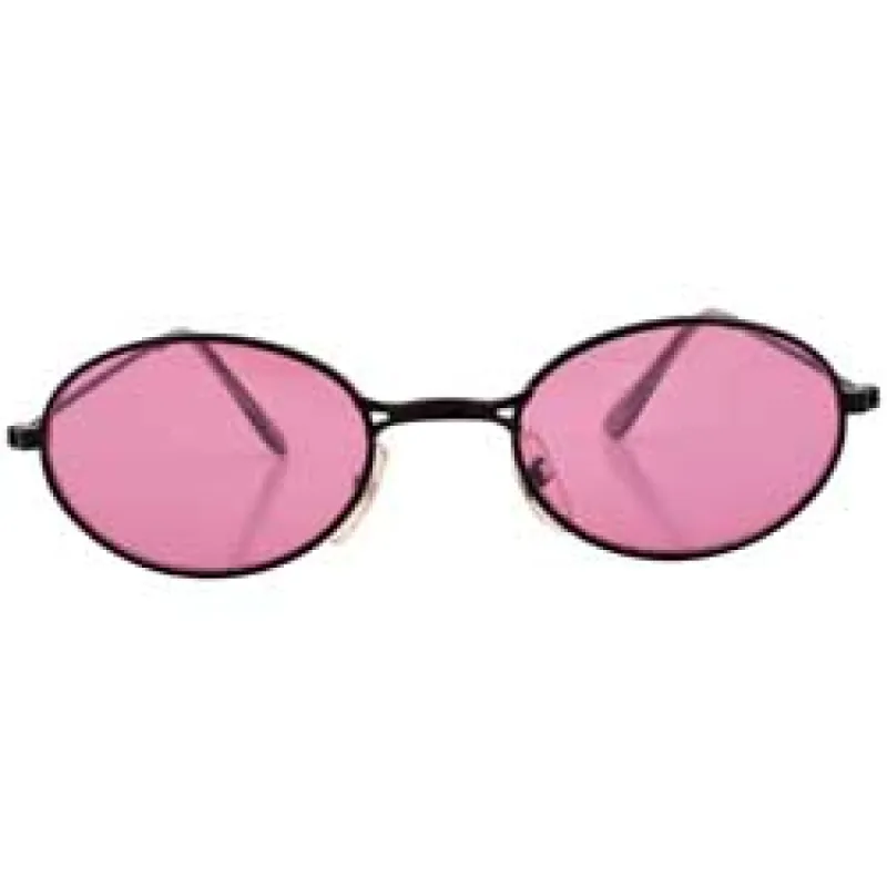 WEENIE Pink/Black Oval Sunglasses sold by Giant Vintage