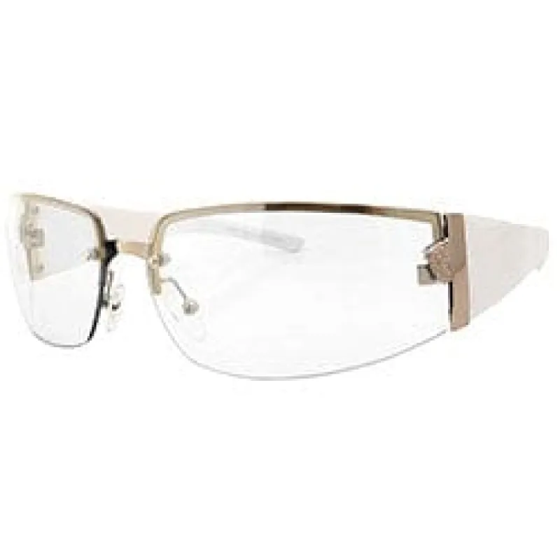 SOLSTICE White/Flash Rimless Sunglasses sold by Giant Vintage