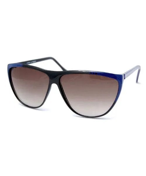 PEEKA Black/Blue Cat-Eye Sunglasses sold by Giant Vintage product image thumbnail 2
