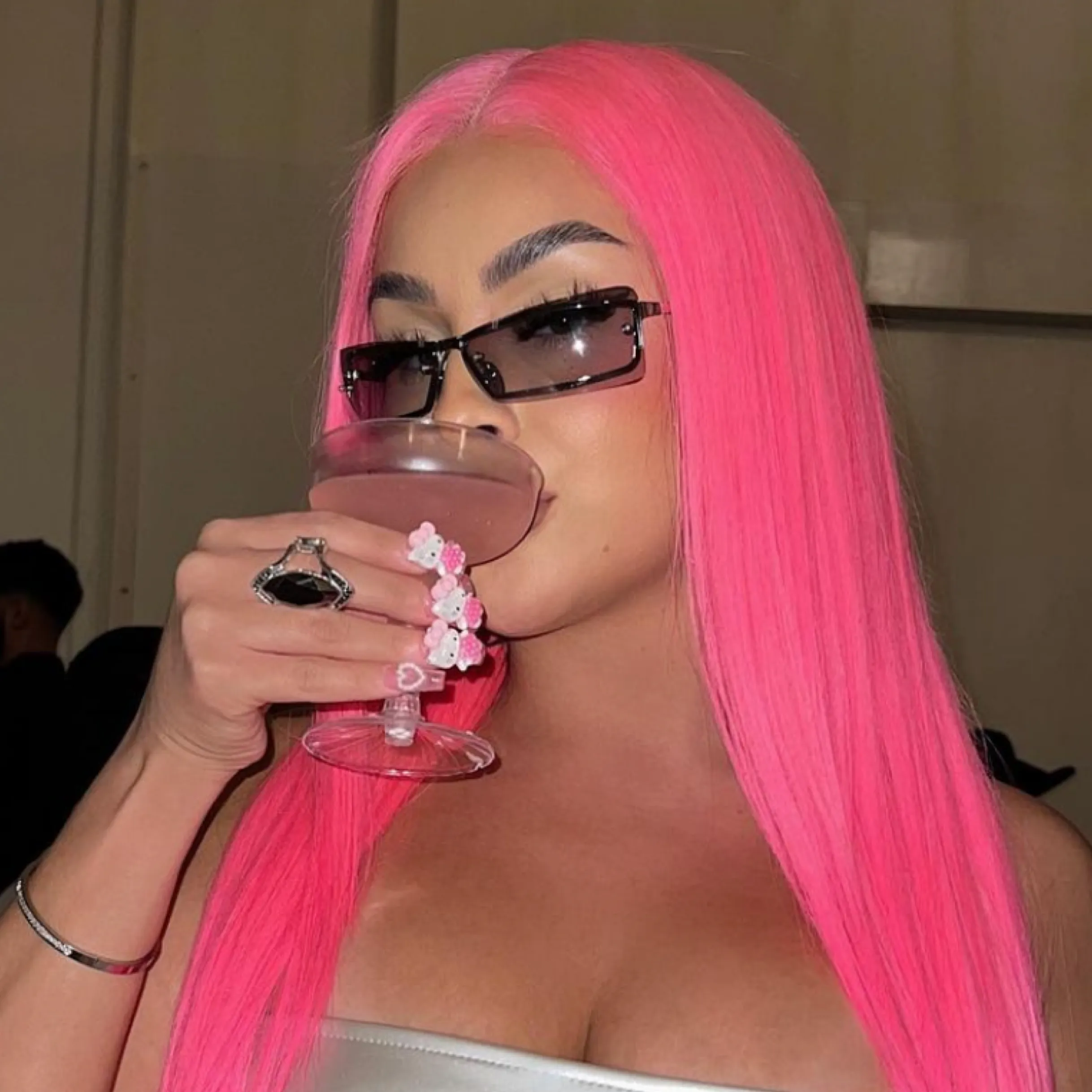 REVOLT Square Y2K Sunglasses sold by Giant Vintage product image thumbnail 2