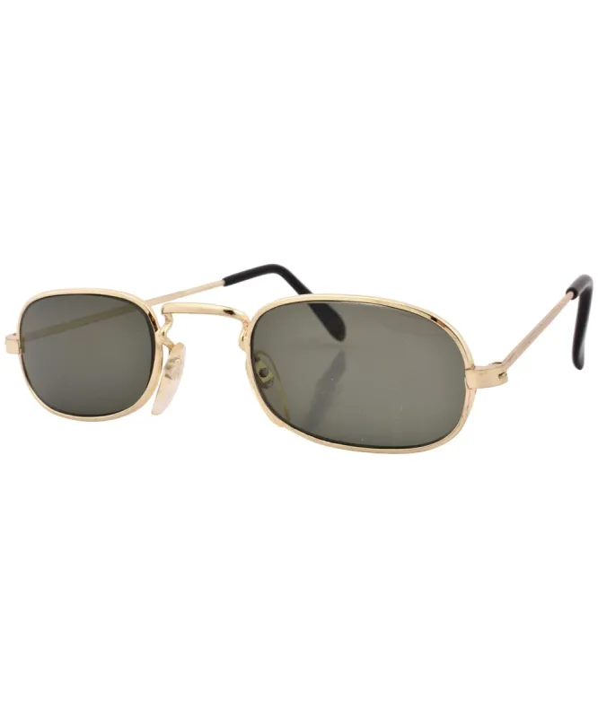 DADDY Gold Square Sunglasses sold by Giant Vintage