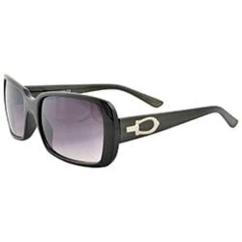 MIRANDA Full Black Square Sunglasses sold by Giant Vintage