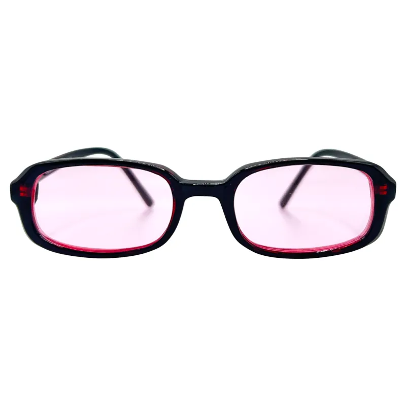 PINES Cherry/Pink Square Sunglasses sold by Giant Vintage