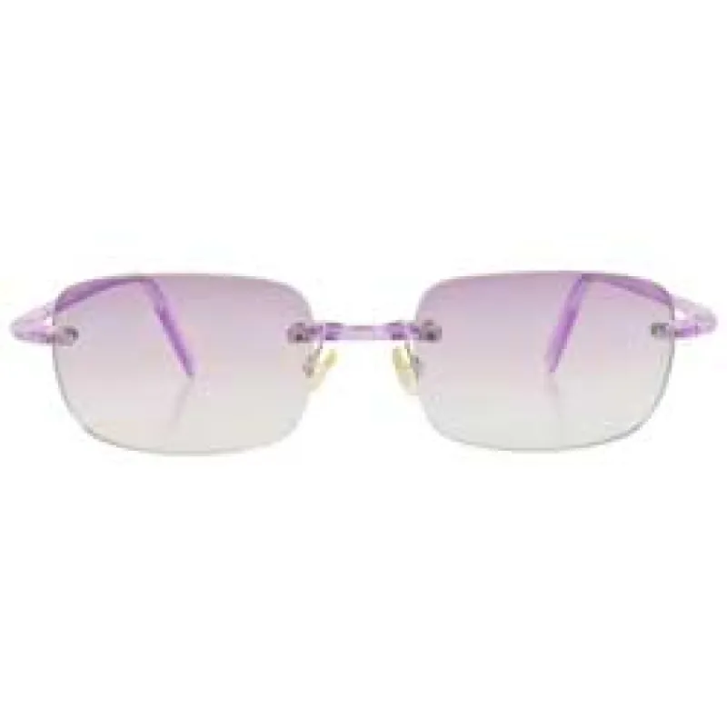 TAFFY Purple Rimless Sunglasses sold by Giant Vintage
