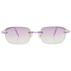 TAFFY Purple Rimless Sunglasses sold by Giant Vintage