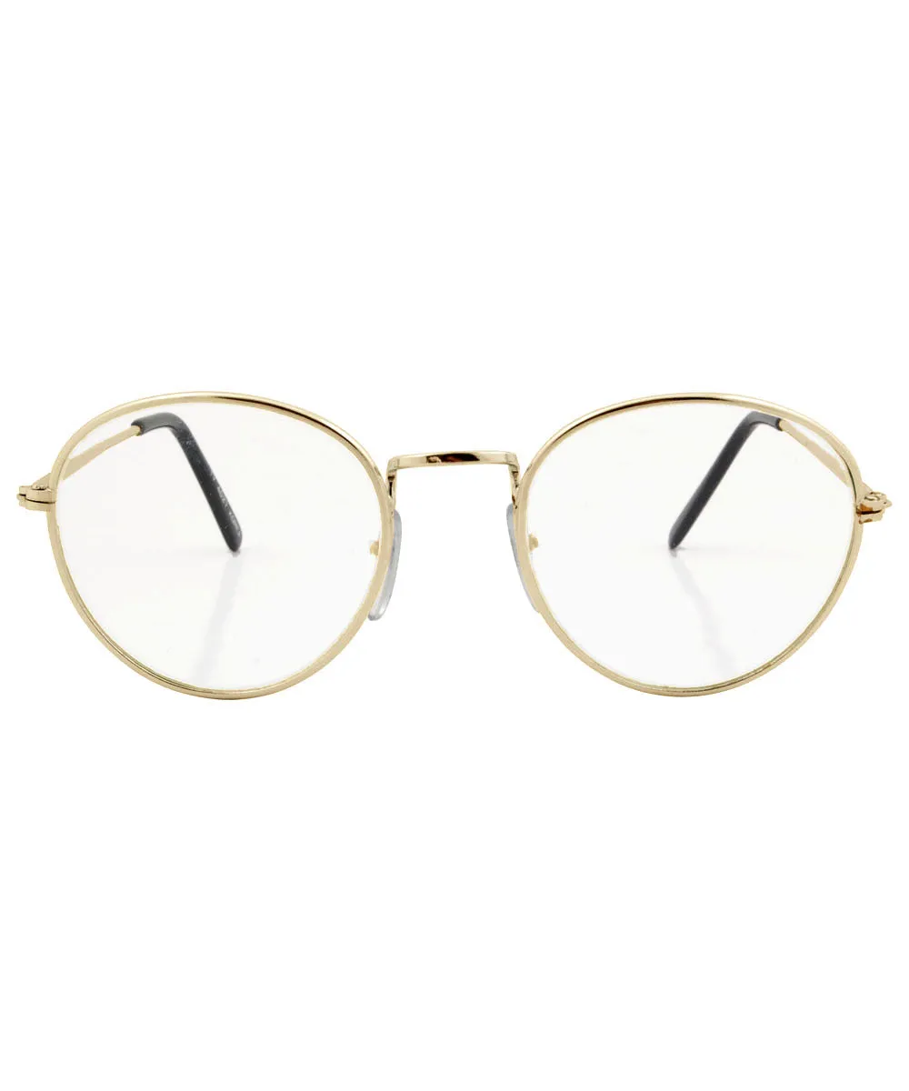 RIDLEY Gold/Clear Glasses sold by Giant Vintage product image thumbnail 2