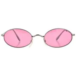 UPGRADE Gun/Pink Oval Sunglasses sold by Giant Vintage
