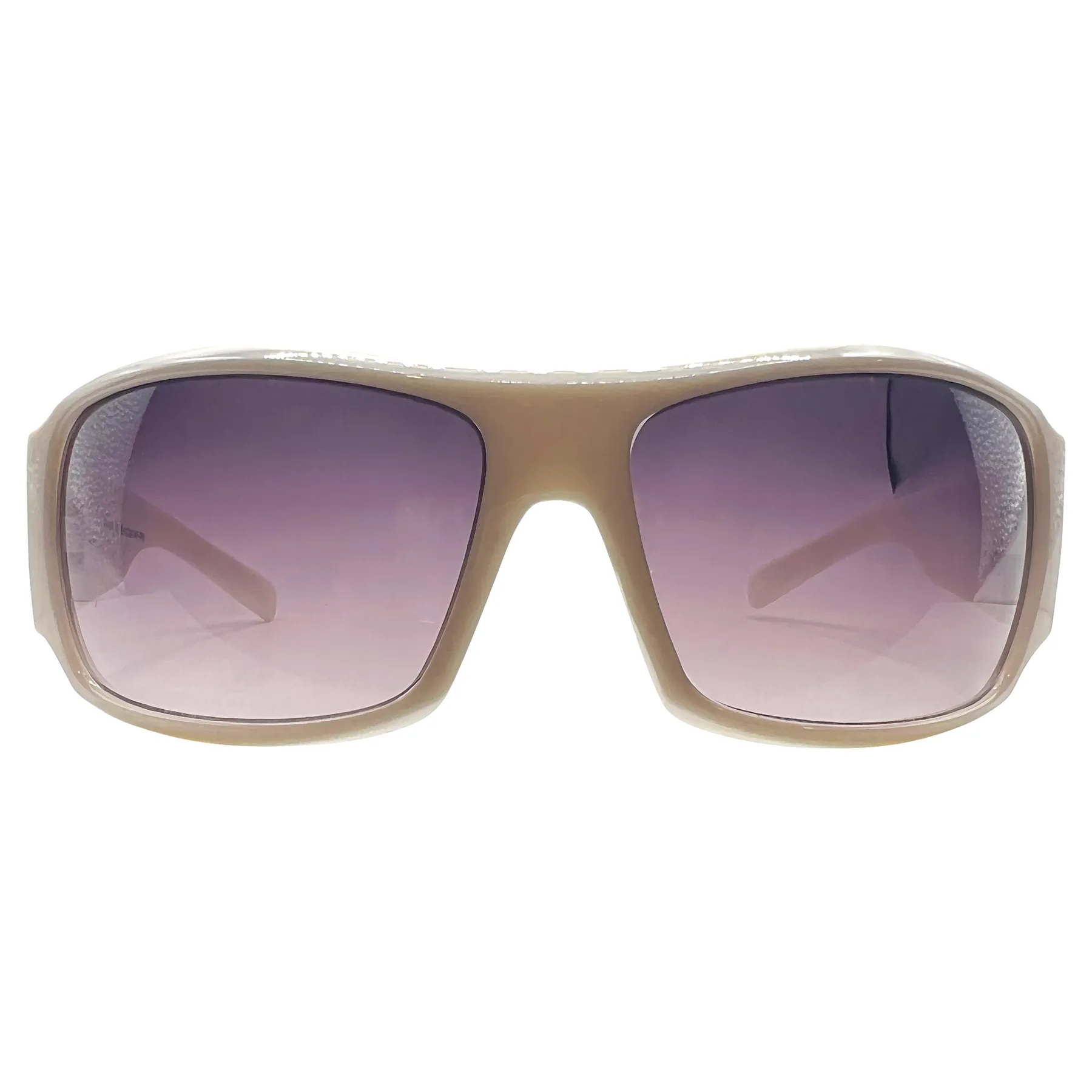 TATTED BEDAZZLED Sporty Y2k Sunglasses: White/Smoke Blue Skull sold by Giant Vintage product image thumbnail 2