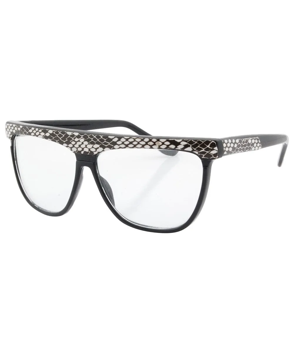 SLINK Black/White Clear Glasses sold by Giant Vintage product image thumbnail 2