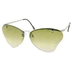 CHRYSALIS Green Rimless Sunglasses sold by Giant Vintage
