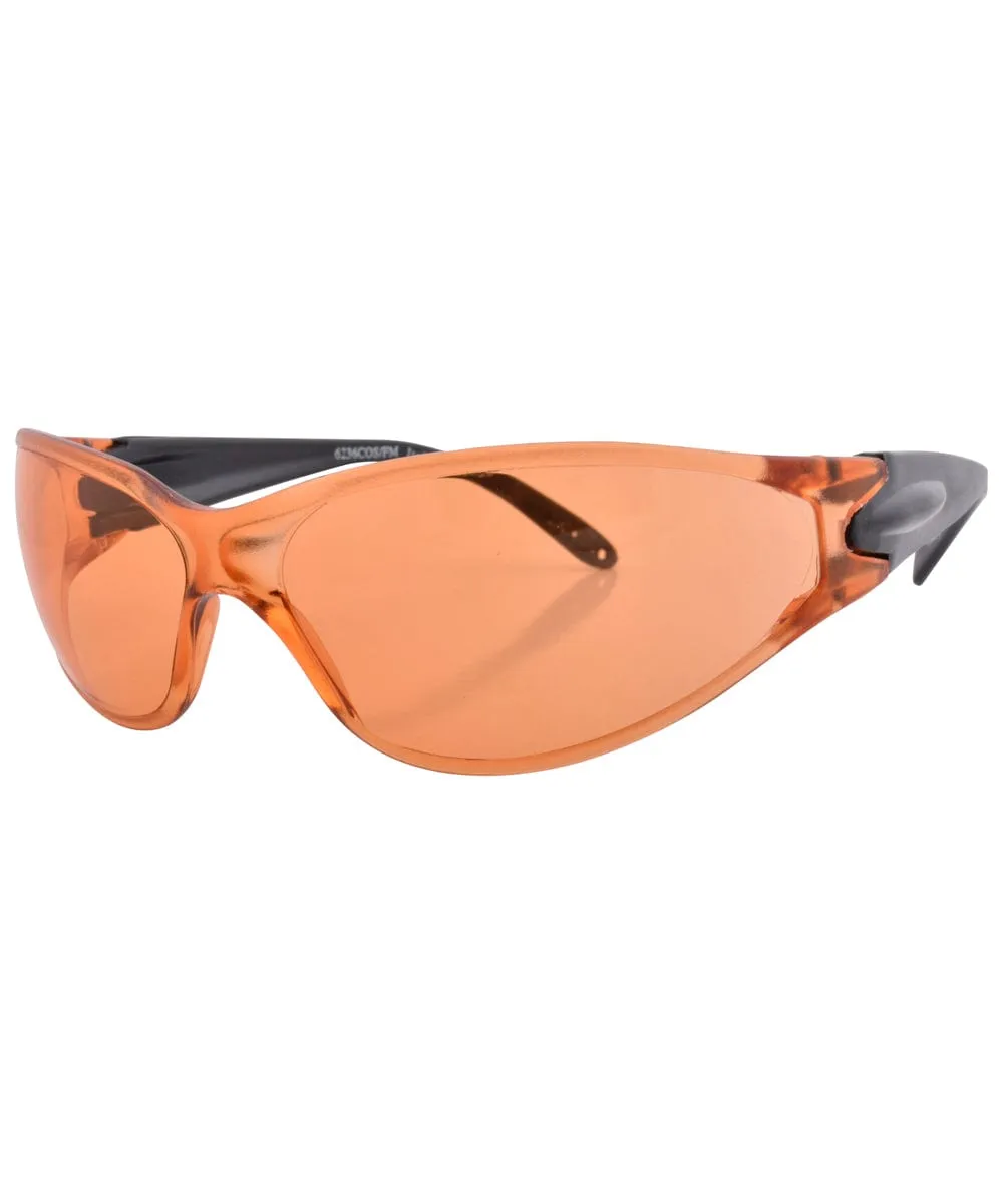 WORK IT! Orange Shield Sunglasses sold by Giant Vintage product image thumbnail 3