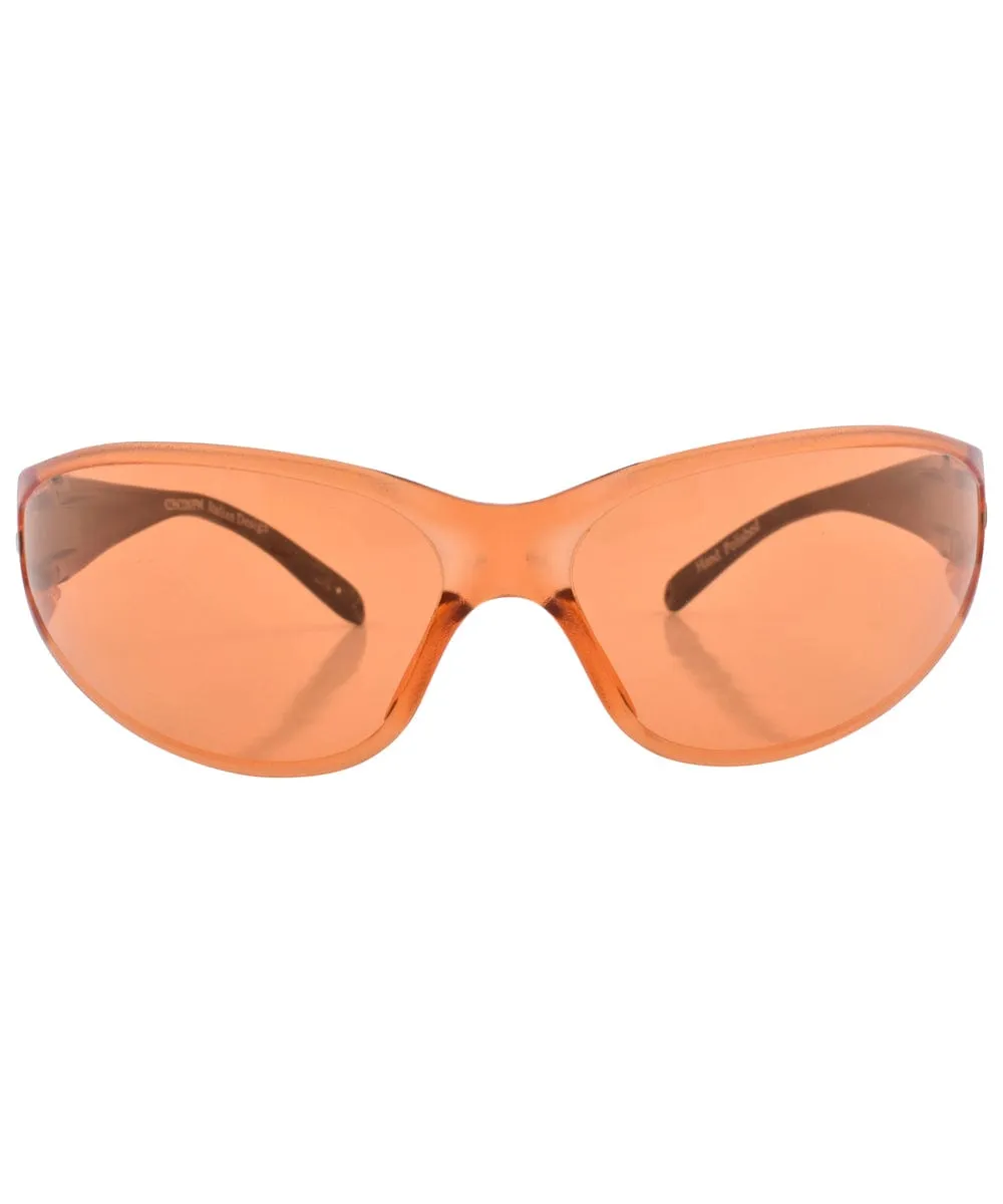 WORK IT! Orange Shield Sunglasses sold by Giant Vintage product image thumbnail 2
