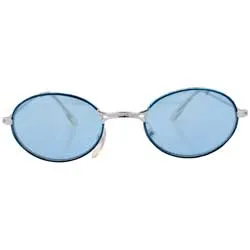 WEENIE Blue/Silver Oval Sunglasses sold by Giant Vintage