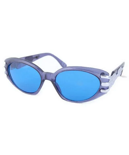 POUT Crystal Blue Cat-Eye Sunglasses sold by Giant Vintage product image thumbnail 2