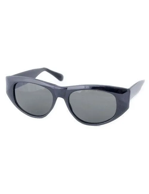 CLAUDINE Black Cat-Eye Sunglasses sold by Giant Vintage product image thumbnail 2