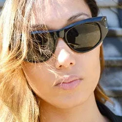 CLAUDINE Black Cat-Eye Sunglasses sold by Giant Vintage