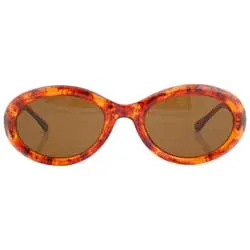 SPIRIT Tortoise/Brown Oval Sunglasses sold by Giant Vintage