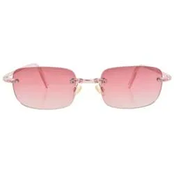 TAFFY Pink Rimless Sunglasses sold by Giant Vintage