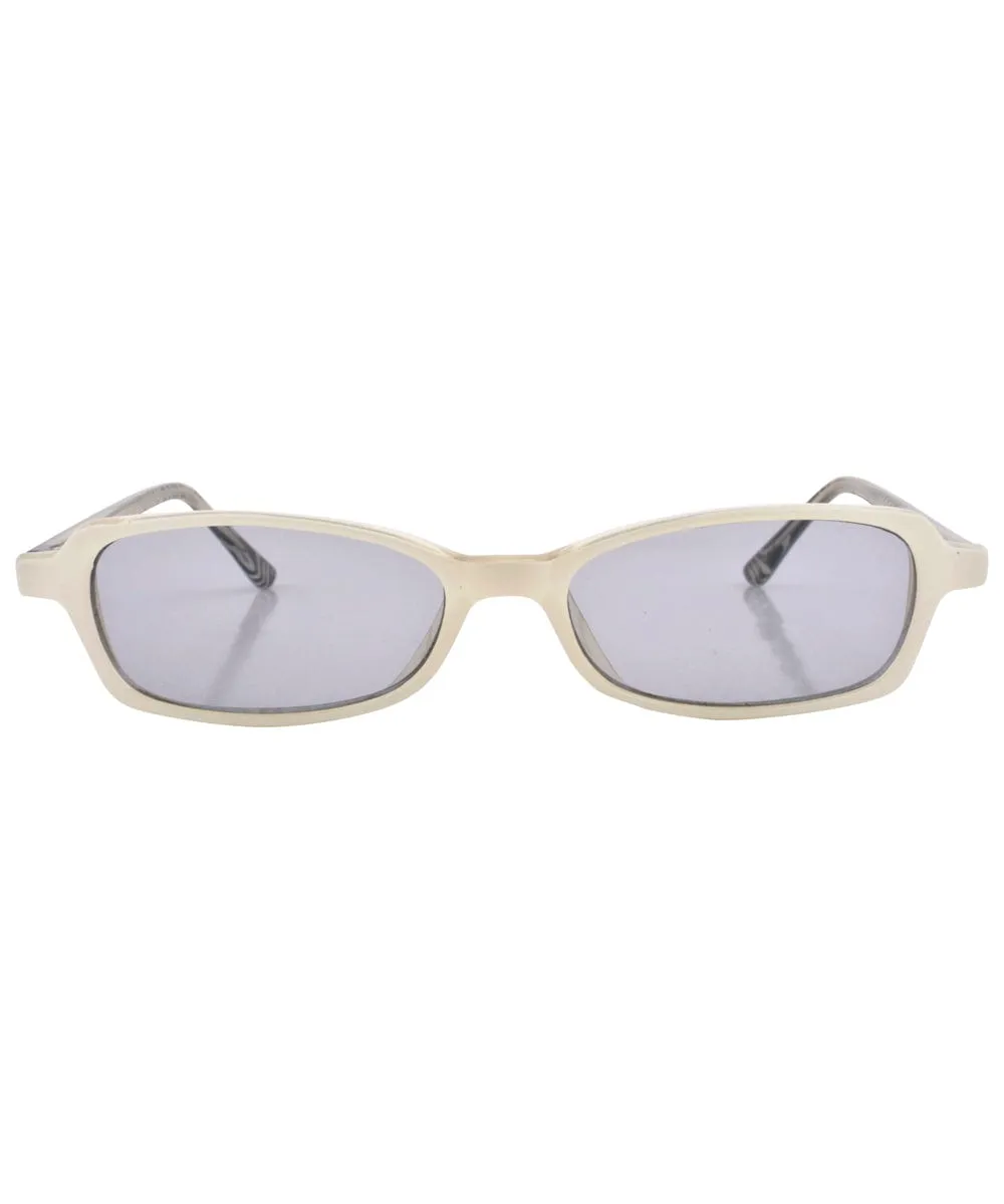BESTIE White Square Sunglasses sold by Giant Vintage product image thumbnail 3