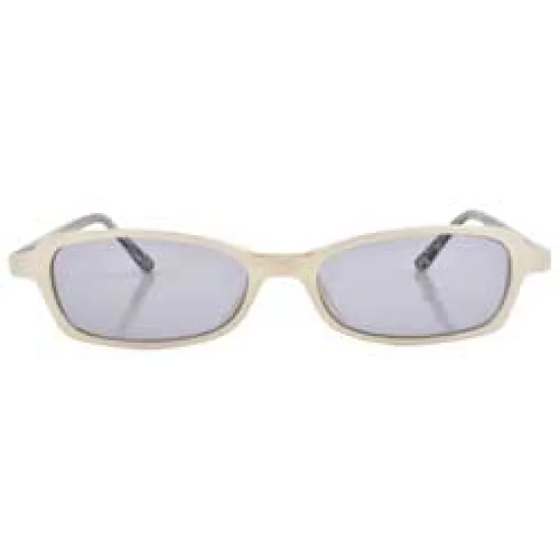 BESTIE White Square Sunglasses sold by Giant Vintage