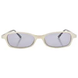 BESTIE White Square Sunglasses sold by Giant Vintage