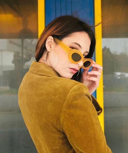 MARIGOLD Yellow/SD Cat-Eye Sunglasses sold by Giant Vintage product image thumbnail 4
