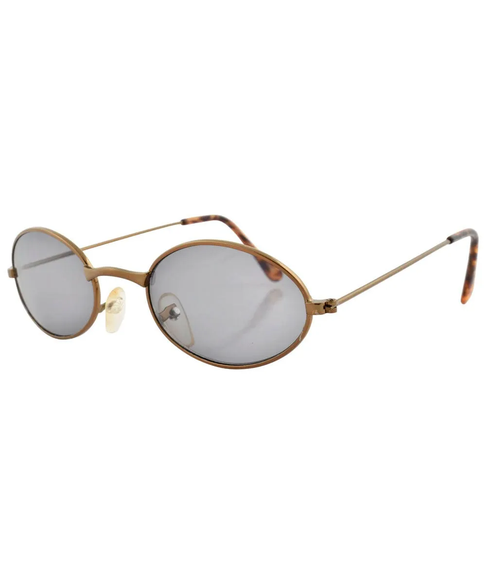 SHRIMP Copper Oval Sunglasses sold by Giant Vintage product image thumbnail 2