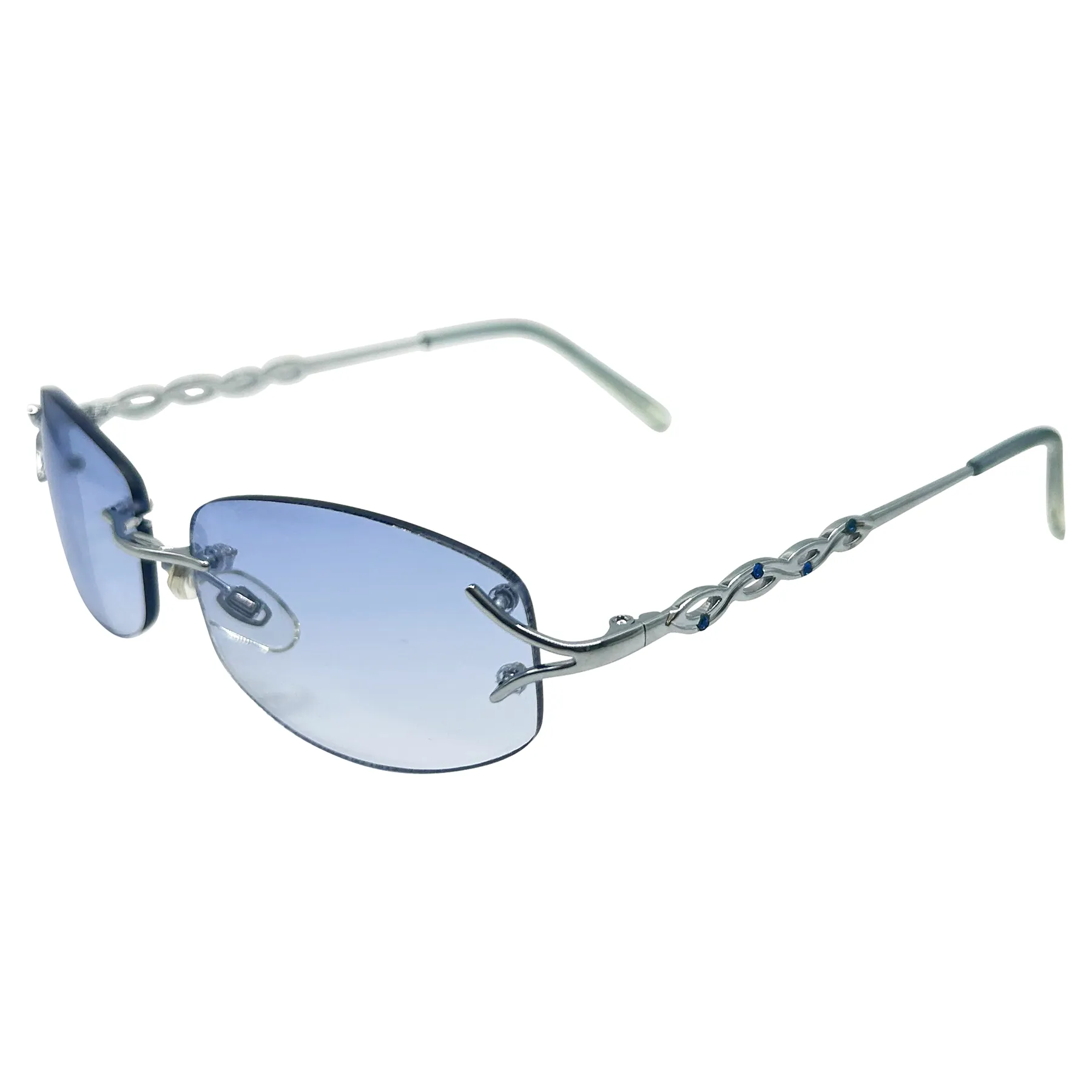 MAJESTIC Rimless Y2K Sunglasses sold by Giant Vintage product image thumbnail 5