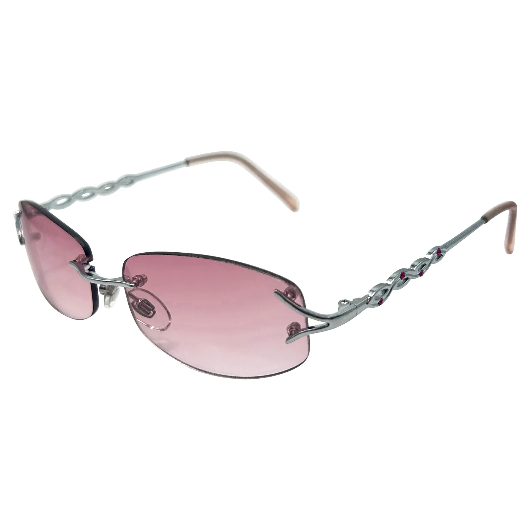 MAJESTIC Rimless Y2K Sunglasses sold by Giant Vintage