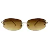MAJESTIC Rimless Y2K Sunglasses sold by Giant Vintage