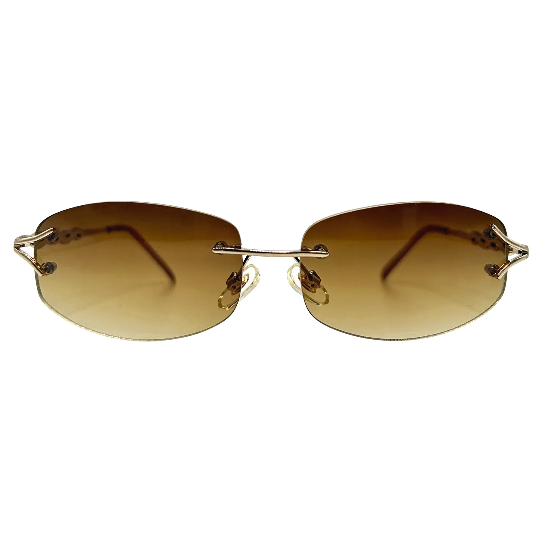 MAJESTIC Rimless Y2K Sunglasses sold by Giant Vintage product image thumbnail 4