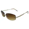 MAJESTIC Rimless Y2K Sunglasses sold by Giant Vintage