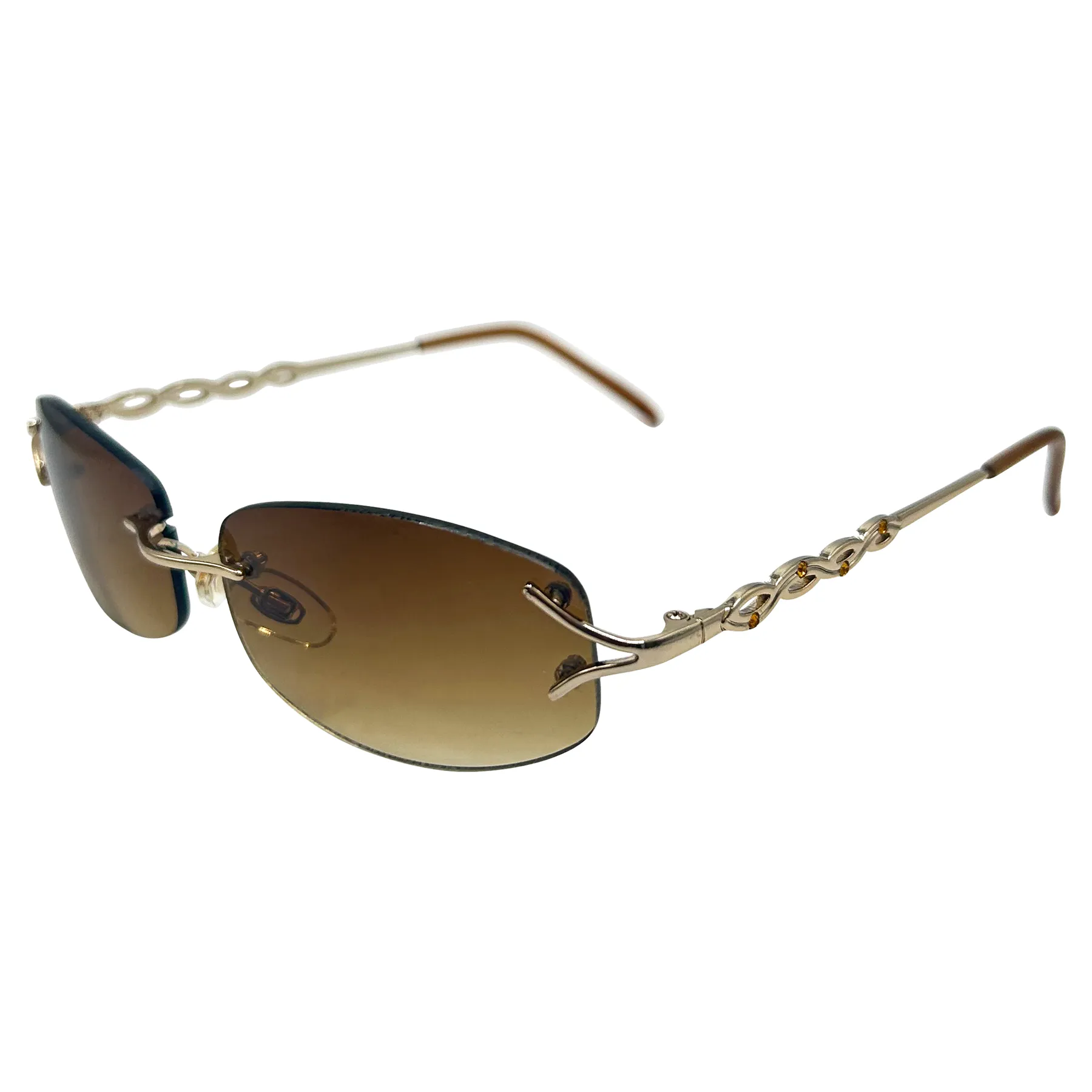 MAJESTIC Rimless Y2K Sunglasses sold by Giant Vintage product image thumbnail 3